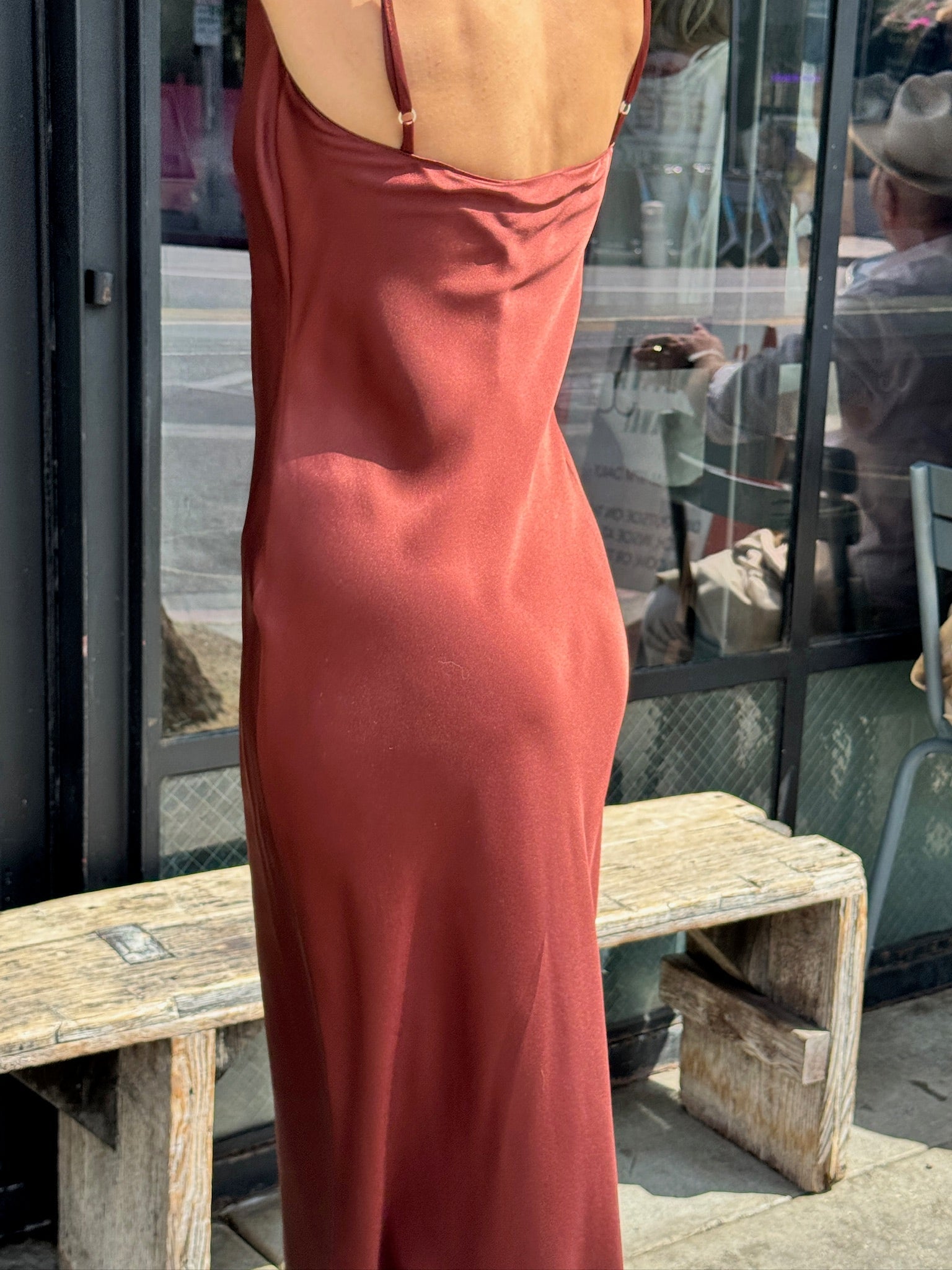 Taylor Dress, Mahogany