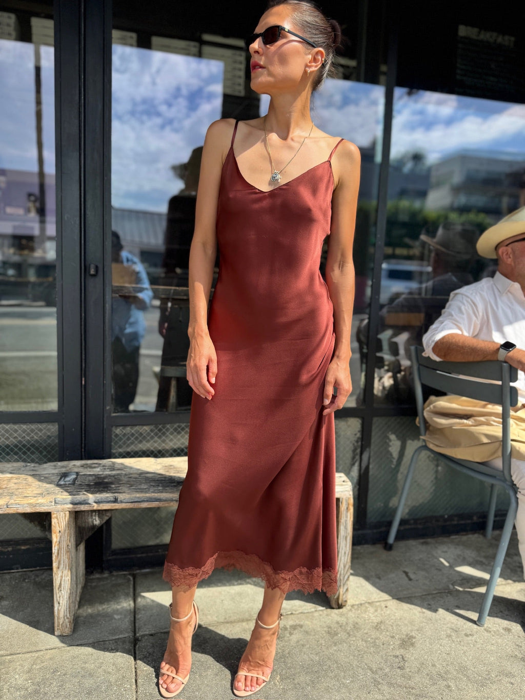 Taylor Dress, Mahogany