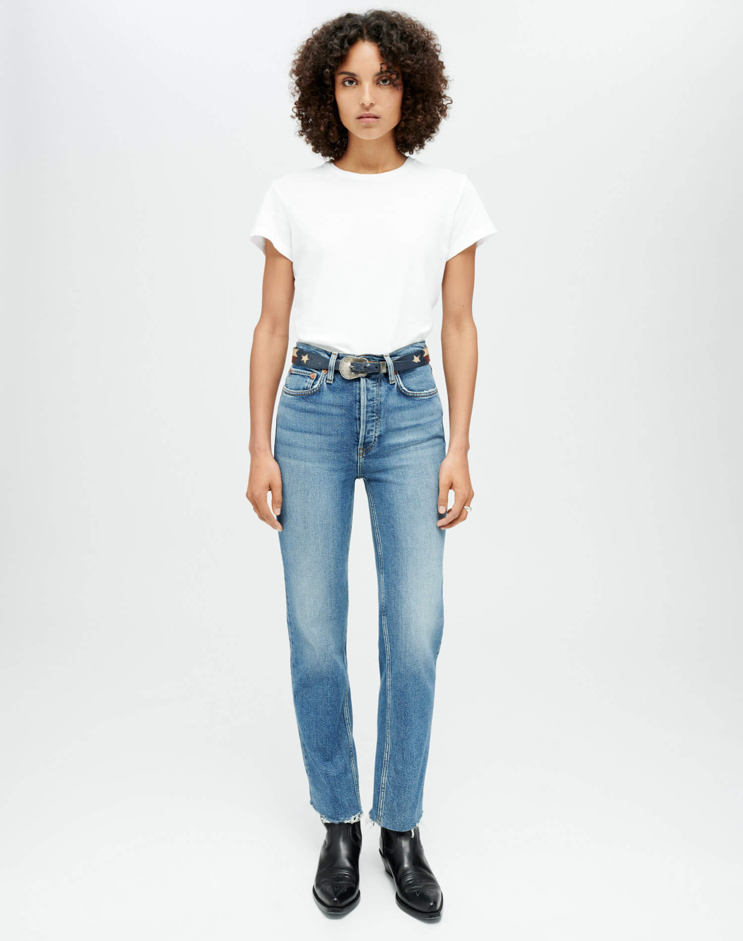 Hanes 1950's Boxy Tee, Optic White