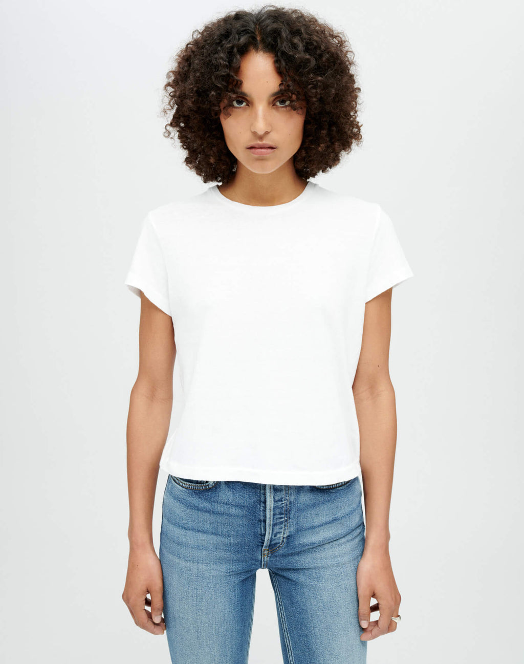 Hanes 1950's Boxy Tee, Optic White