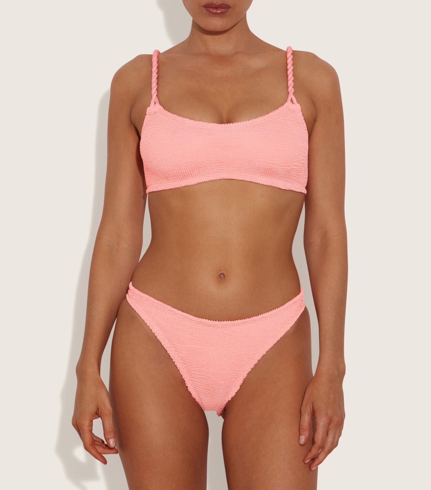 Phoebe bikini, Peach Crinkle