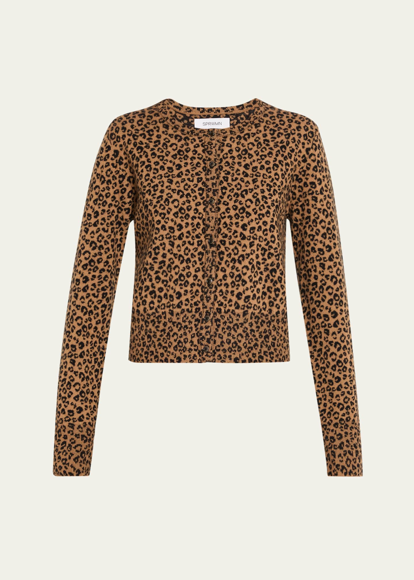 Leopard Cashmere Baby Cardigan